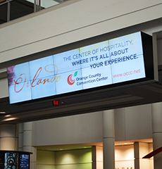 Mounted digital sign